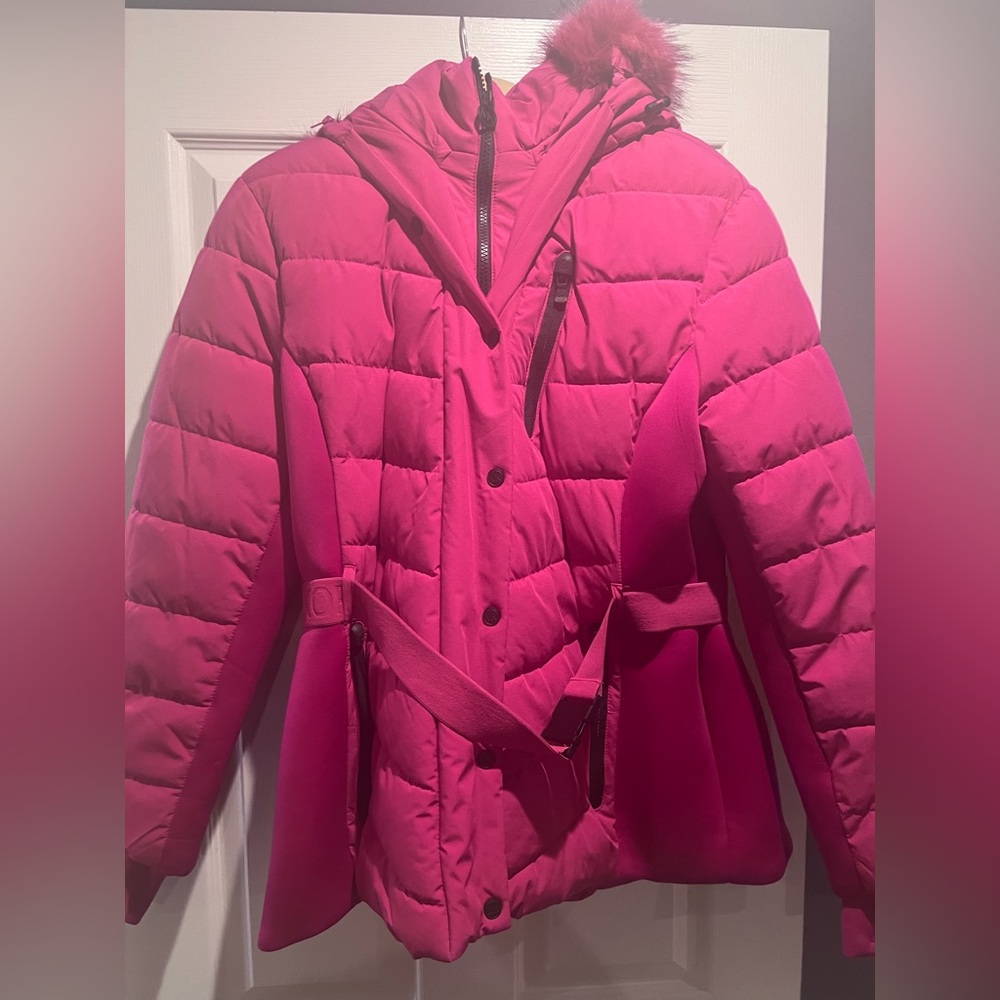 Michael Kors Fuchsia Puffer Coat